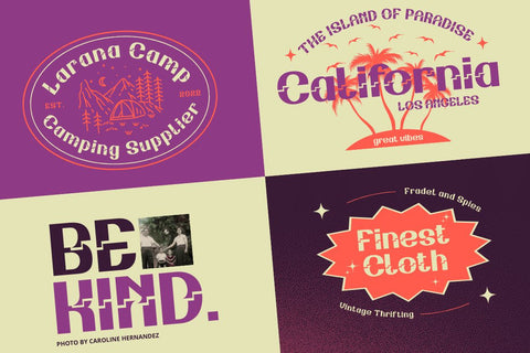 Navuti | Groovy Retro Font Font twinletter 