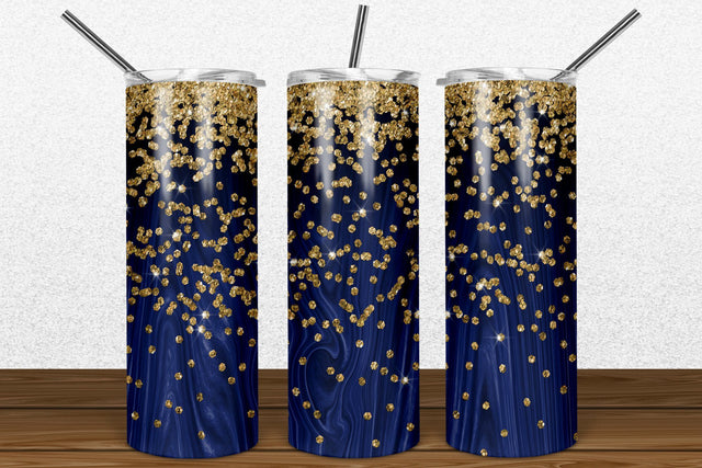 Navy Blue Wood 2oz Skinny Tumbler Sublimation Sublimation Marlene Campos 