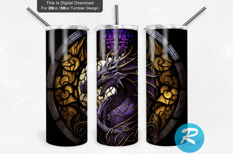 Navy Dragon 20 oz / 30 oz Tumbler PNG Sublimation Regulrcrative 