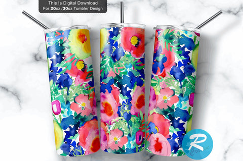 Navy Red flower 20 oz / 30 oz Tumbler PNG Sublimation Regulrcrative 