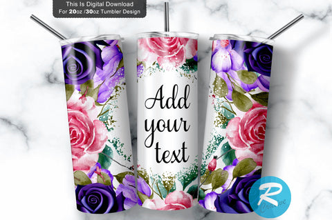 Navy Red Rose flower 20 oz / 30 oz Tumbler PNG Sublimation Regulrcrative 
