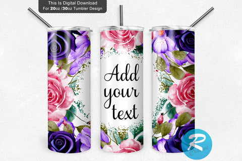 Navy Red Rose flower 20 oz / 30 oz Tumbler PNG Sublimation Regulrcrative 