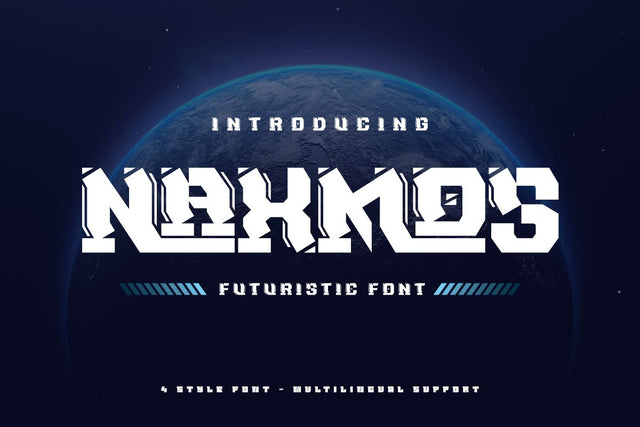 NAXMOS | Futuristic Font Font twinletter 