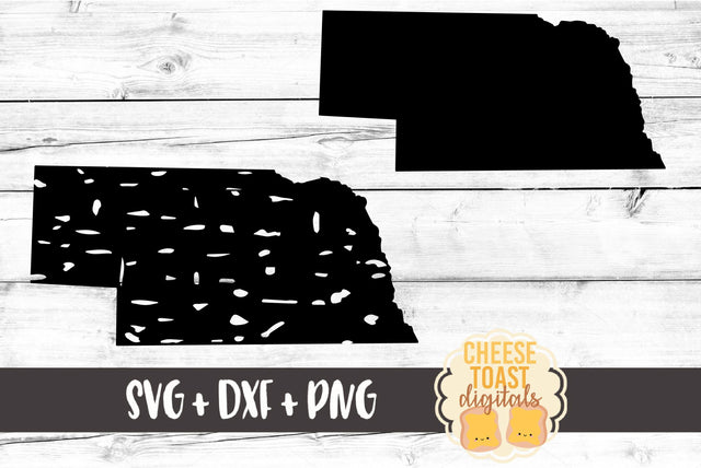 Nebraska - Solid & Grunge SVG Cheese Toast Digitals 
