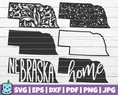 Nebraska State SVG MintyMarshmallows 
