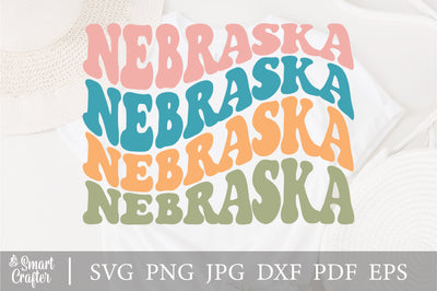 Nebraska Svg, Love Nebraska Svg, Nebraska State Svg, Usa State Svg, Travel States Tourist Svg, America Family Vacation Svg, Wavy Stacked Svg SVG Fauz 