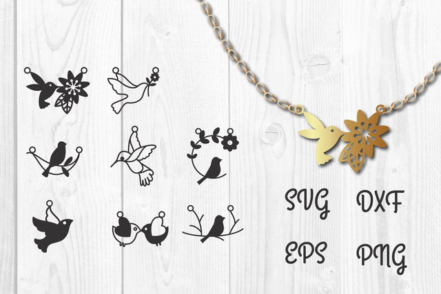 necklace bird SVG, jewelry necklace SVG dadan_pm 