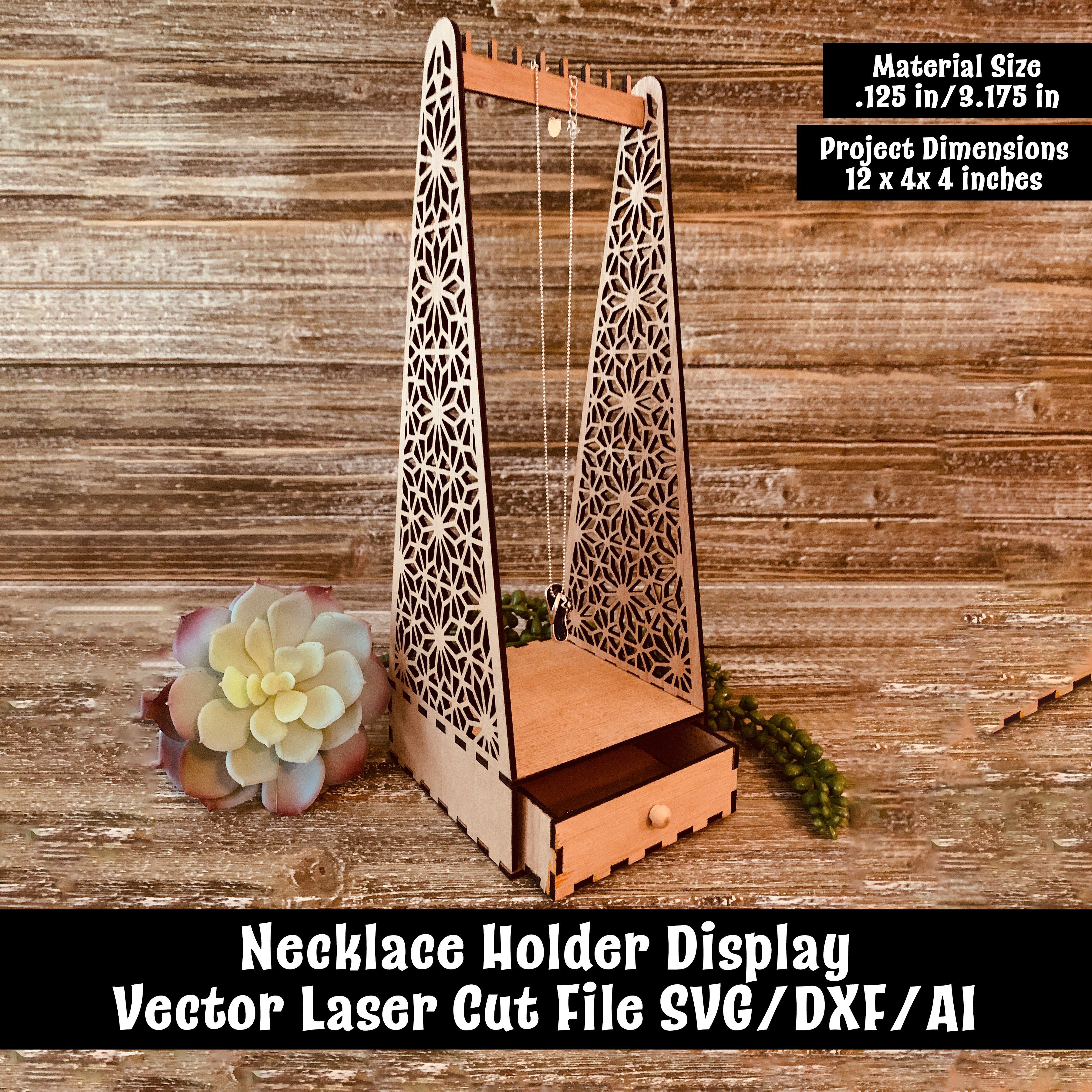Tree Jewelry Display, Laser Cut File