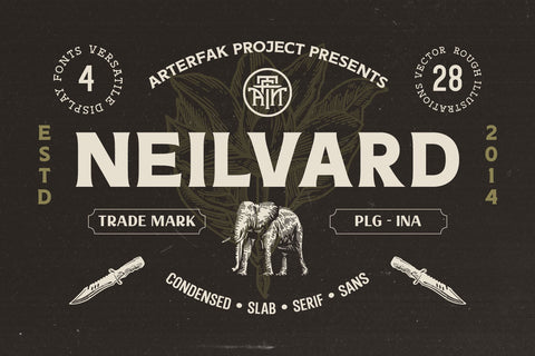 Neilvard Font Set Font Arterfak Project 