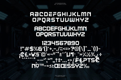 NEO CYBERN Typeface Font Storytype Studio 