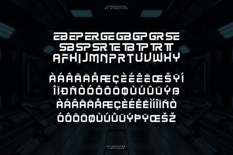 NEO CYBERN Typeface Font Storytype Studio 