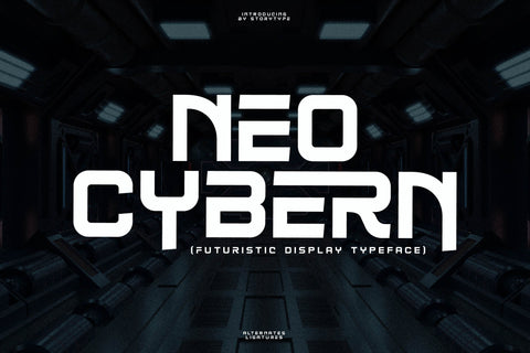 NEO CYBERN Typeface Font Storytype Studio 