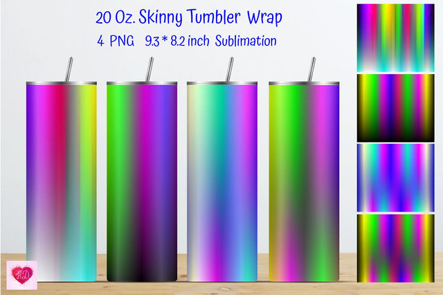 Neon 20 Oz Straight Skinny Tumbler Sublimation Sublimation Kseniia designer 