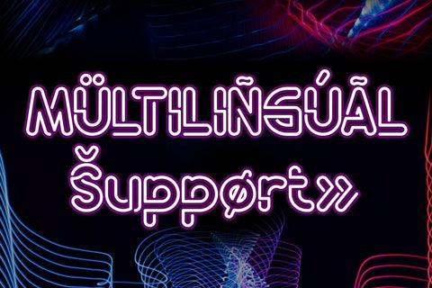 Neon Ballroom Font letterstockstd 