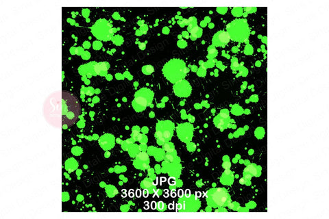 Neon Paint Splatter Digital Papers Backgrounds Digital Pattern SineDigitalDesign 