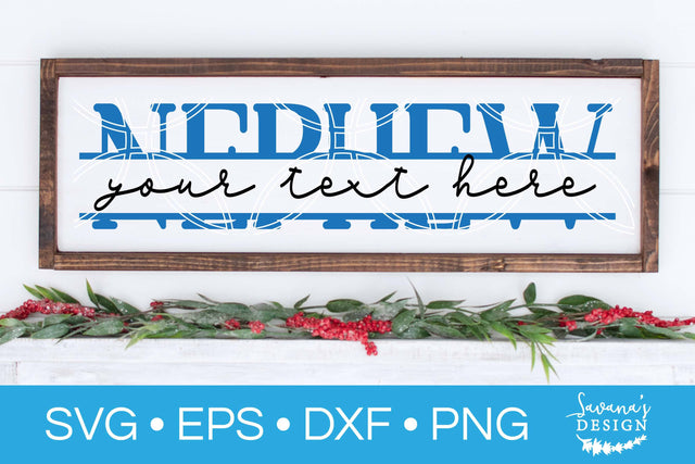 Nephew Split Monogram SVG SVG SavanasDesign 