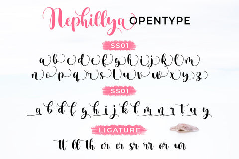 Nephillya Font gatype 