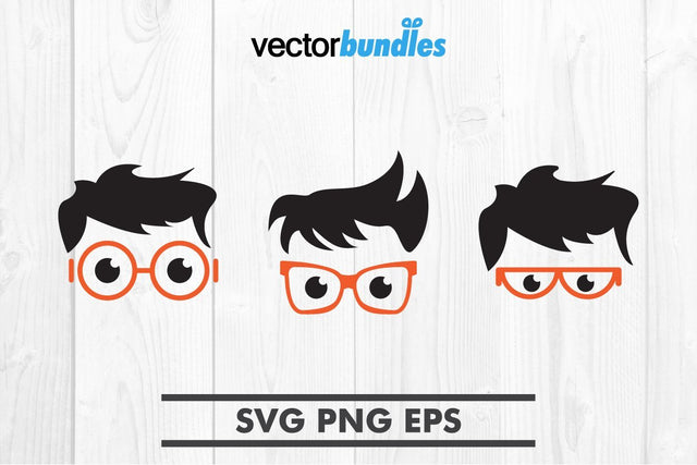 Nerd geek clip art svg SVG vectorbundles 