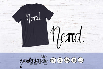 Nerd Pi Symbol SVG Gardenias Art Shop 