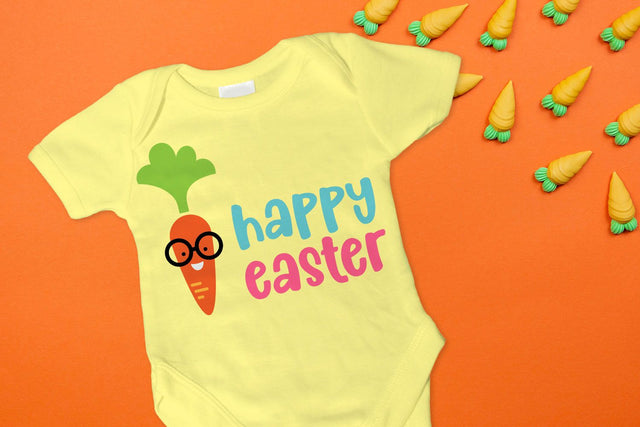 Nerdy Carrot Happy Easter SVG SVG Designed by Geeks 