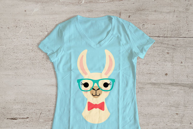 Nerdy Llama SVG Risa Rocks It 