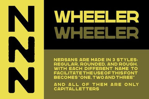Nersans – Vintage Font Font Garisman Studio 