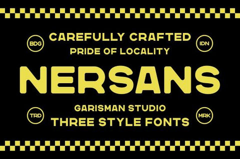 Nersans – Vintage Font Font Garisman Studio 