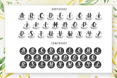 Nest Monogram Font Abo Daniel Studio 