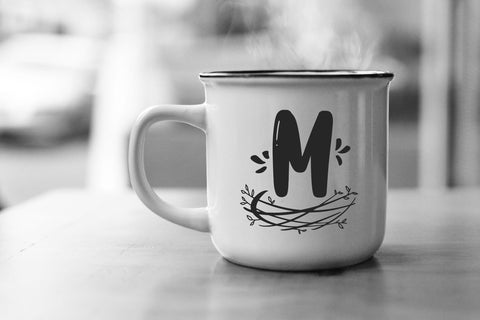 Nest Monogram Font Abo Daniel Studio 