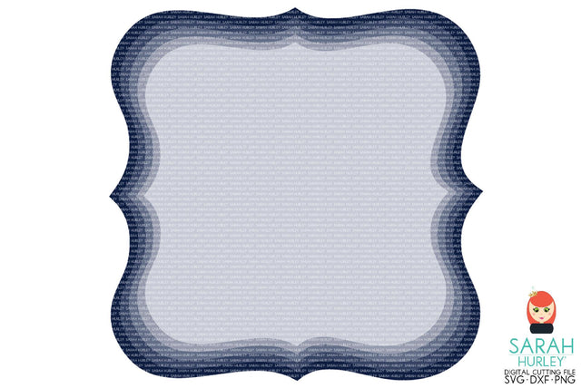 Nested Fancy Label Shapes SVG Sarah Hurley 