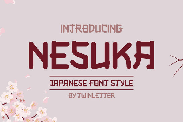 Nesuka Faux Japanese Font Font twinletter 