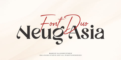 Neug Asia Font Allouse.Studio 