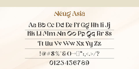 Neug Asia Font Allouse.Studio 