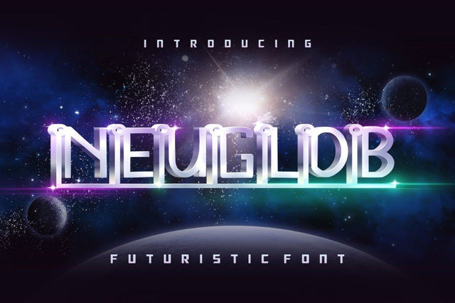 Neuglob – Futuristic Font Font Good Java 