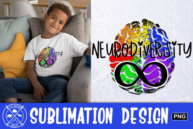 Neurodiversity Awareness Sublimation Sublimation Last Frontier Design Co. 