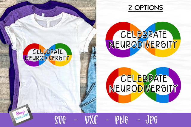Neurodiversity SVG - Celebrate Neurodiversity SVG Stacy's Digital Designs 