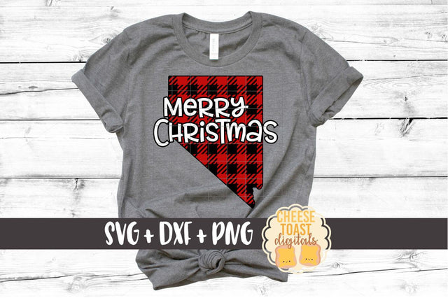 Nevada - Buffalo Plaid State - SVG PNG DXF Cut Files SVG Cheese Toast Digitals 