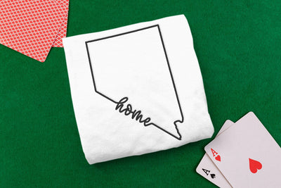 Nevada Home State Outline Embroidery Embroidery/Applique DESIGNS Designed by Geeks 