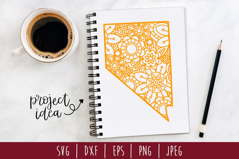 Nevada Mandala Zentangle SVG SavoringSurprises 
