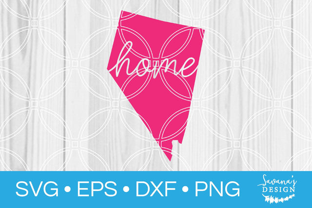 Nevada State with Home SVG SavanasDesign 