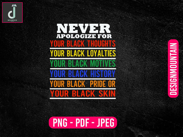 Never Apologize for your black History PNG Sublimation Design, Juneteenth Bundle PNG, 1865 Juneteenth png, Black History png Sublimation Alihossainbd 