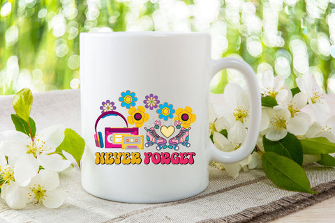 Never Forget Tape Cassette Floppy Disk Sublimation Rupkotha 