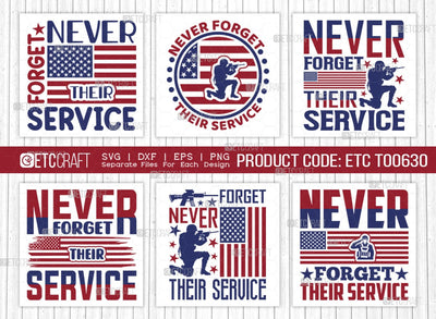 Never Forget Their Service SVG Bundle, Happy Confederate Memorial Day Svg, Confederate Heroes Day Svg, Confederate Memorial Quote, ETC T00630 SVG ETC Craft 