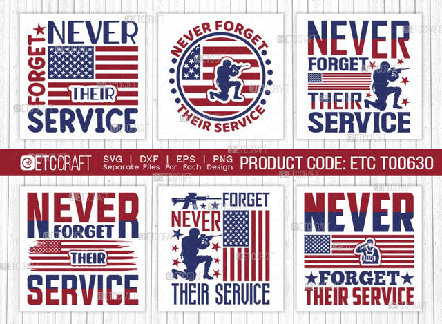 Never Forget Their Service SVG Bundle, Happy Confederate Memorial Day Svg, Confederate Heroes Day Svg, Confederate Memorial Quote, ETC T00630 SVG ETC Craft 