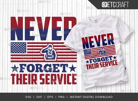 Never Forget Their Service SVG Cut File, Happy Confederate Memorial Day Svg, Confederate Heroes Day Svg, Confederate Memorial Quote, ETC T00630 SVG ETC Craft 