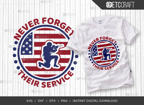 Never Forget Their Service SVG Cut File, Happy Confederate Memorial Day Svg, Confederate Heroes Day Svg, Confederate Memorial Quote, ETC T00630 SVG ETC Craft 