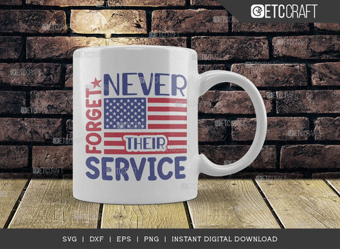 Never Forget Their Service SVG Cut File, Happy Confederate Memorial Day Svg, Confederate Heroes Day Svg, Confederate Memorial Quote, ETC T00630 SVG ETC Craft 