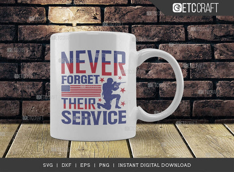 Never Forget Their Service SVG Cut File, Happy Confederate Memorial Day Svg, Confederate Heroes Day Svg, Confederate Memorial Quote, ETC T00630 SVG ETC Craft 