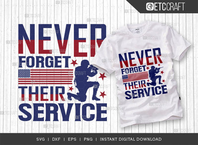 Never Forget Their Service SVG Cut File, Happy Confederate Memorial Day Svg, Confederate Heroes Day Svg, Confederate Memorial Quote, ETC T00630 SVG ETC Craft 