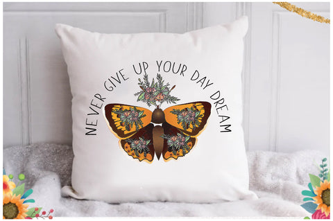 Never Give Up Butterfly Sublimation Sublimation Jagonath Roy 
